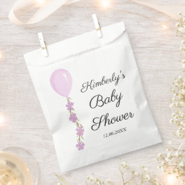 Niedlich Pink Balloon Babydusche Geschenktütchen