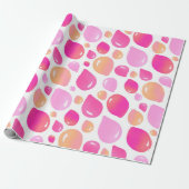 Niedlich Pink Balloon Girl Pattern Geschenkpapier (Ungerollt)