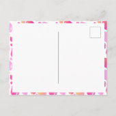 Niedlich Pink Balloons Girly Foto Geburtstag Viele Postkarte (Rückseite)