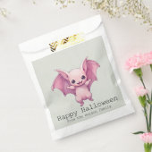 Niedlich Pink Bat Green Happy Halloween Geschenktütchen (Versiegelt)