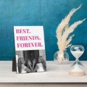 Niedlich Pink Best Friend BESTE FREUNDIN Bestie Fo Fotoplatte (Seite)
