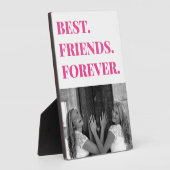 Niedlich Pink Best Friend BESTE FREUNDIN Bestie Fo Fotoplatte (Seite)