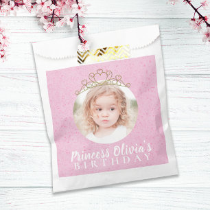 Niedlich Pink Birthday Einfaches Foto Princess Tia Geschenktütchen
