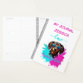 Niedlich Pink Blue Dackel Dog Planer (Anzeige)