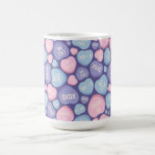 NIEDLICH PINK BLUE LILA CANDY HEARTS KAFFEETASSE (Mittel)