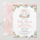 Niedlich Pink Blumenwald Kinderdusche (Vorne/Hinten)