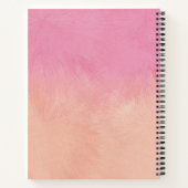 Niedlich Pink Blush Peach Stilvoll Traumhaft Abstr Notizblock (Rückseite)