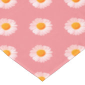 Niedlich Pink Boho Daisy Tischdecke (Schrägansicht)