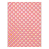 Niedlich Pink Boho Daisy Tischdecke (Vorderseite)