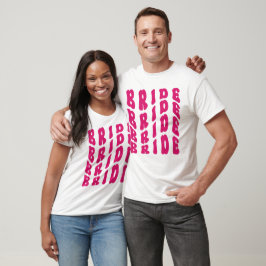 Niedlich Pink Boho Retro Junggeselinnen-Abschied B T-Shirt