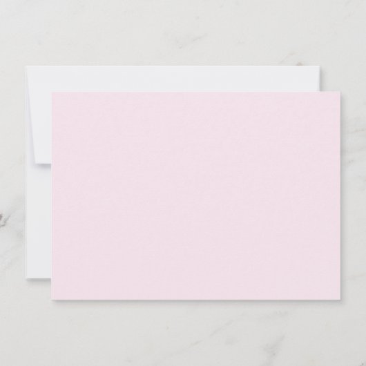 Niedlich Pink Bow Baby Dusche Dankeskarte (Rückseite)