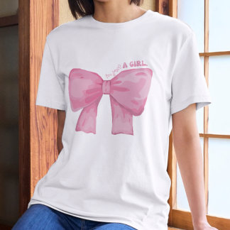 Niedlich Pink Bow - "Ich bin nur ein Mädchen" Tri-Blend Shirt