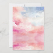 niedlich Pink Bow Kleine Kürbisfallen Kinderdusche Einladung (Rückseite)