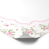 Niedlich Pink Bow Liebe Shack Baby Dusche Mama-osa Poster (Ecke)