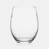 "NIEDLICH" Pink Bow Trinkbehälter Set. Kann Glass Weinglas Ohne Stiel (Rechts)