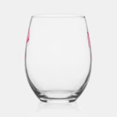 "NIEDLICH" Pink Bow Trinkbehälter Set. Kann Glass Weinglas Ohne Stiel (Links)