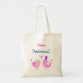 Niedlich Pink Bridesmaid Tragetasche (Vorne)
