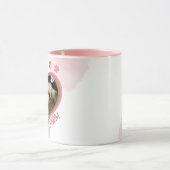 Niedlich Pink Brussels Griffon Dog Mama Foto und N Tasse (Zentrum)