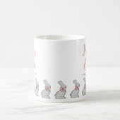 Niedlich Pink Bunnies Happy Oaster Kaffeetasse (Mittel)
