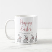 Niedlich Pink Bunnies Happy Oaster Kaffeetasse (Links)