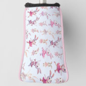 Niedlich Pink Bunnies Tanzmuster Golf Headcover (Rotieren 90)