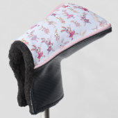 Niedlich Pink Bunnies Tanzmuster Golf Headcover (3/4 Vorderseite)