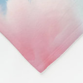 Niedlich Pink Bunny Cotton Candy Clouds Fleecedecke (Ecke)