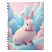 Niedlich Pink Bunny Cotton Candy Clouds Notizblock (Vorderseite)