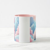 Niedlich Pink Bunny Cotton Candy Clouds Tasse (Zentrum)