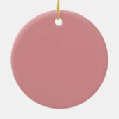 Niedlich Pink Bunny Girl Baby's First Christmas Keramik Ornament (Hinten)