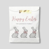Niedlich Pink Bunny Happy Oster Geschenktütchen