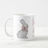 Niedlich Pink Bunny Happy Oster Kaffeetasse (Links)