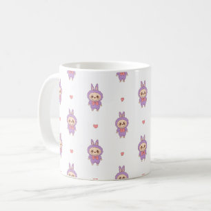 Niedlich Pink Bunny Monster Holdem Herz - Kawaii L Kaffeetasse