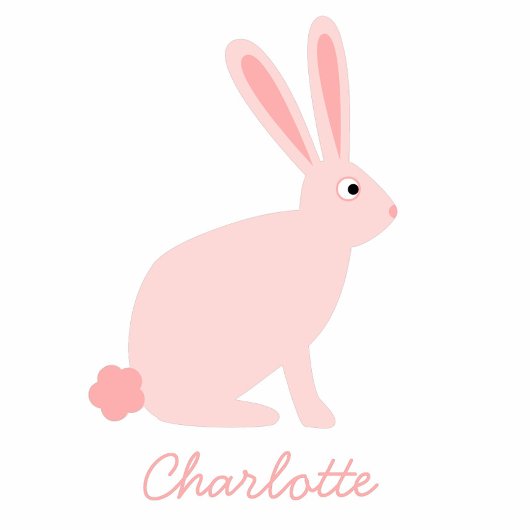 Niedlich Pink Bunny Rabbit Personalisiert Baby Strampler