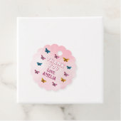 Niedlich Pink Butterfly Pattern Vielen Dank zum Ge Geschenkanhänger (Beispiel)