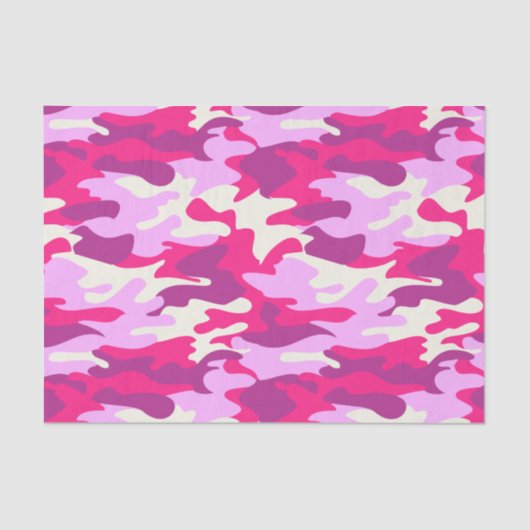 Niedlich Pink Camouflage Trendy Camouflage Girly P Seidenpapier (Vorderseite)