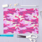 Niedlich Pink Camouflage Trendy Camouflage Girly P Seidenpapier (Handwerk)