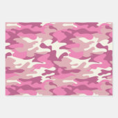 Niedlich Pink Camouflage Trendy Camouflage Muster  Geschenkpapier Set (Vorderseite 2)