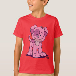 Niedlich Pink Cartoon Welppy Children T - Shirts