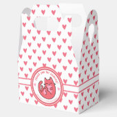 Niedlich Pink Cat Cartoon - Personalisierter Kinde Geschenkschachtel (Geöffnet)