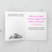 Niedlich Pink Cheetah Cubs Fabulous Niece Mutterta Karte (Innenseite)