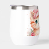 Niedlich Pink Christmas Cat Pattern (Rechts)