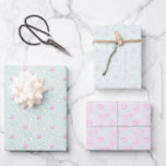 Niedlich Pink Christmas Geschenkpapier Set<br><div class="desc">Papierblätter Niedlich rosa Weihnachtsfest/einzigartig/Feiertage individuell einstellbar</div>