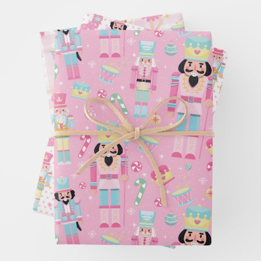 Niedlich Pink Christmas Nutcracker Ballet Geschenkpapier Set (Beispiel)