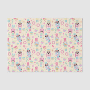 Niedlich Pink Christmas Nutcracker Ballet Seidenpapier