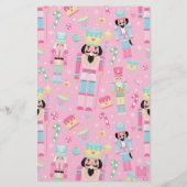 Niedlich Pink Christmas Nutcracker Personalisiert Briefpapier (Rückseite)
