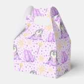 Niedlich Pink Christmas Sugarplum Pinguin Geschenkschachtel (Rückseite)