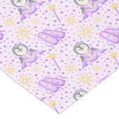 Niedlich Pink Christmas Sugarplum Pinguin Kurzer Tischläufer (Ecke)