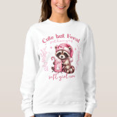 Niedlich Pink Christmas Sweatshirt (Vorderseite)