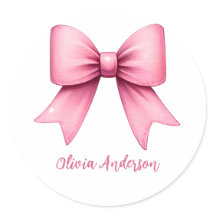 Niedlich Pink Coquette Bow Ästhetik Girl